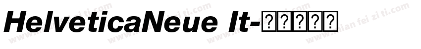 HelveticaNeue It字体转换